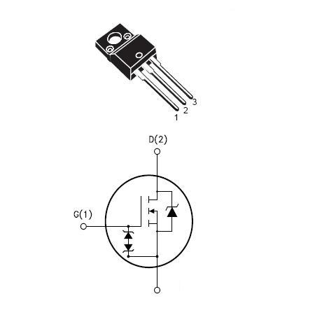 Tranzistoare - TRANZISTOR MOS CANAL N 400V 9A 0.49 OHM