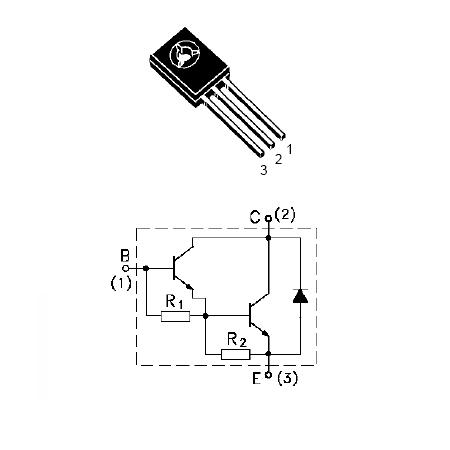 Tranzistoare - TRANZISTOR NPN DARLINGTON CU DIODA PROT 80V 4A 40W