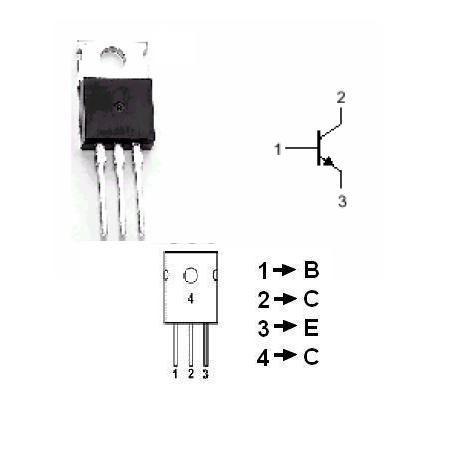 Componente Electronice - TRANZISTOR NPN DE PUTERE 60V, 3A, 30W, 90MHZ