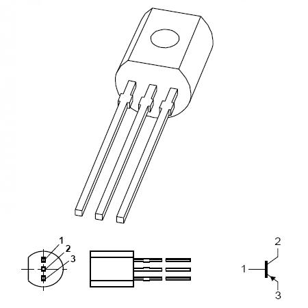 Tranzistoare - TRANZISTOR PNP MEDIE PUTERE 20V 1A