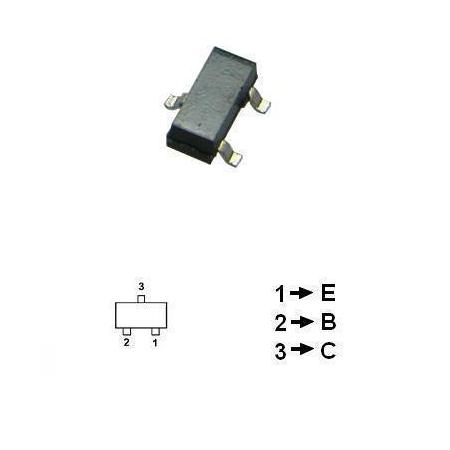 Tranzistoare - TRANZISTOR SMD PNP DE SEMNAL MIC BC850C