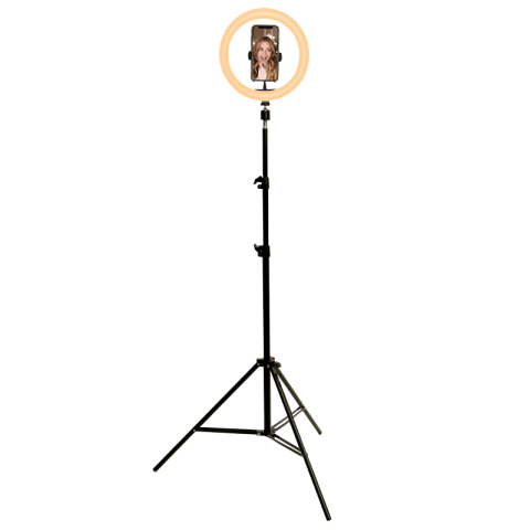 TREPIED SELFIE CU LAMPA CIRCULARA LED 5W 10''/25CM [1]