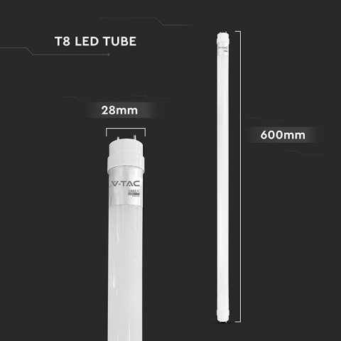 TUB LED T8 G13 PLASTIC 10W 60CM 6400K ALB RECE, CIP CREE [4]