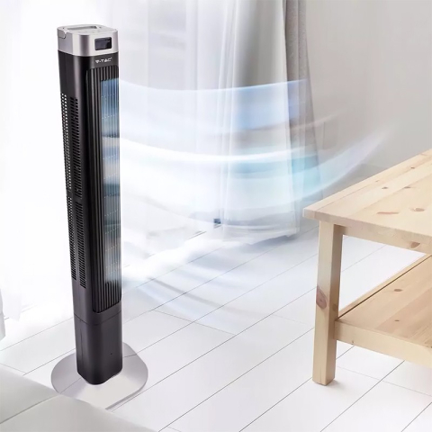 VENTILATOR 55W MODEL TURN 46" 120CM CU DISPLAY SI TELECOMANDA [5]