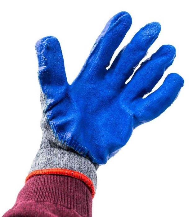Manusi de lucru albastre de lana engross [2]