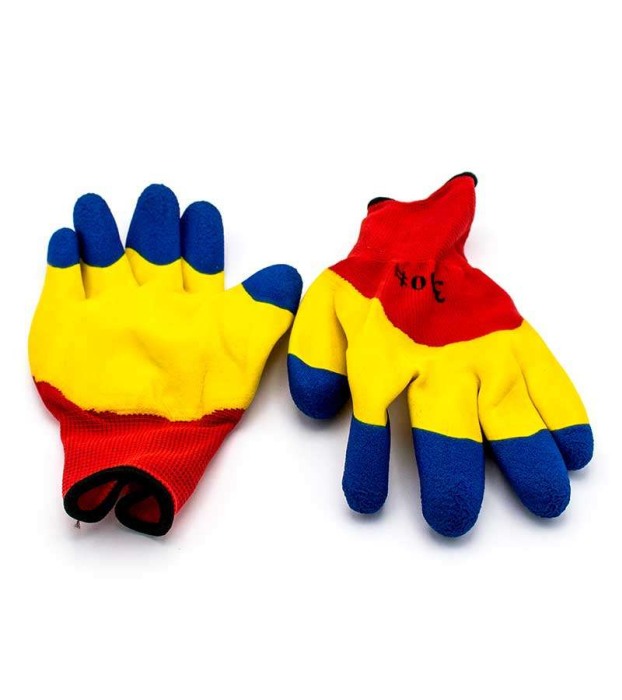 Manusi de lucru tricolor Romania "cauciucate" engross [4]