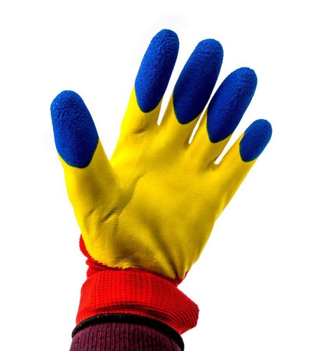 Manusi de lucru tricolor Romania "cauciucate" engross [2]