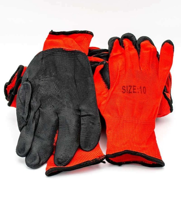 Manusi de protectie sintetice cauciucate rosii engross [4]