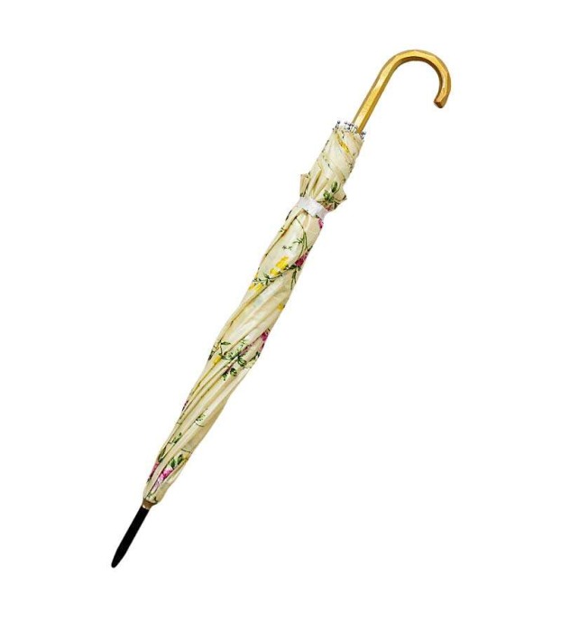 umbrela baston cu maner curbat florala [3]