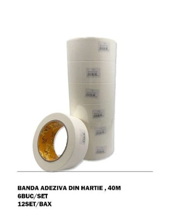 Adhesive Tapes - Banda adeziva din hartie 40M engross