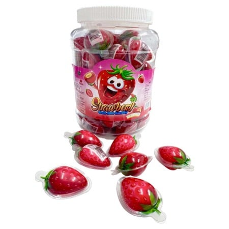 Food - Jeleu in forma de capsuni 10gr engross