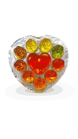 Food - Jeleu inima cu aroma de fructe 35gr engross