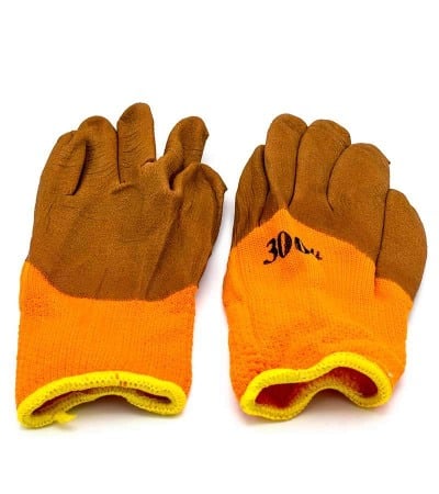 Manusi de lucru portocalii de lana engross [3]