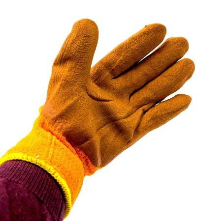 Manusi de lucru portocalii de lana engross [1]