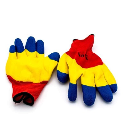 Manusi de lucru tricolor Romania "cauciucate" engross [3]