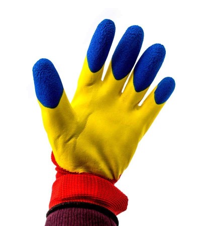 Manusi de lucru tricolor Romania "cauciucate" engross [1]