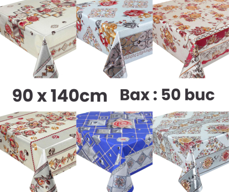 Curatenie & Intretinere - Musama fata de masa flori "90x140cm" engross