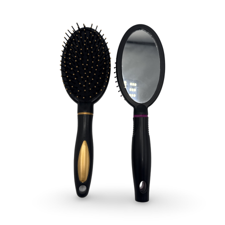 Care Products - Perie de par ovala cu oglinda engross