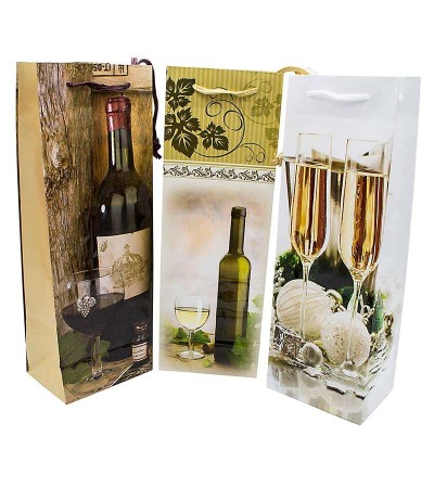 Non-Food - Pungi cadou sticla 10x33cm engross