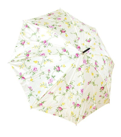 umbrela baston cu maner curbat florala [1]