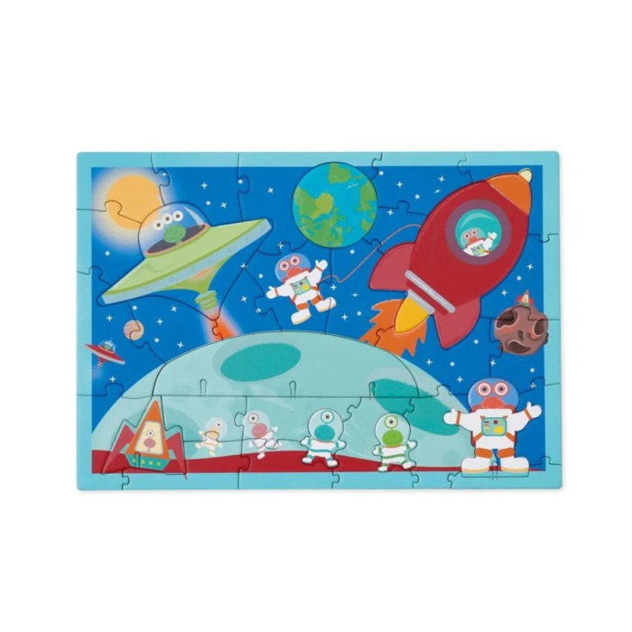 Puzzle 2 in 1 educativ si interactiv EMC ONSHOP® - "In Spatiu", cu scena de joaca 3D, 32 piese puzzle + 11 piese 3D, +3 ani [3]