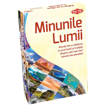 Jocuri si Jucarii - Joc educativ de societate Tactic - Minunile Lumii, limba romana, 2-6 jucatori, +8 ani