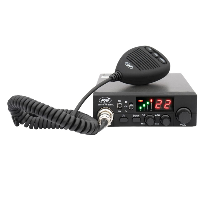 Statie radio CB PNI Escort HP 8000L cu ASQ reglabil, 12V, 4W, Lock, mufa de bricheta inclusa [3]