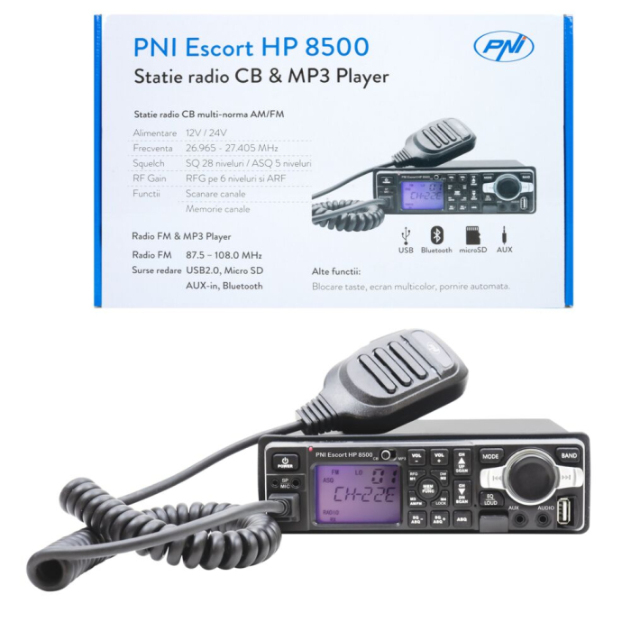 Statie radio CB si MP3 player PNI Escort HP 8500 ASQ include casti cu microfon [2]