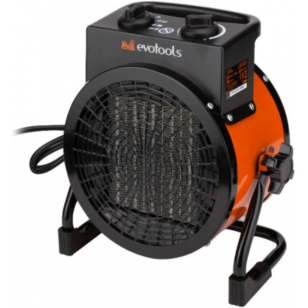 Produse EmagMarketplace - Aeroterma electrica cu rezistenta ceramica EH 2000, Evotools, 2000 W, 230-240 V, 150 m3 flux aer