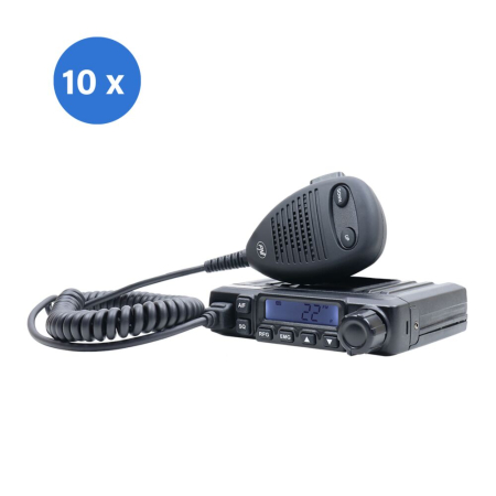 Statii radio & Detectoare radar - Bax cu 10 bucati statie radio CB PNI Escort HP 6500, multistandard, 4W, AM-FM, 12V, ASQ, RF Gain, mufa de bricheta inclusa AM/FM comutati doar in banda EU