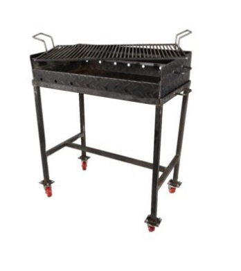 Gratar pe roti 70 x 42 x 85 cm cu tabla striata 3 mm [1]