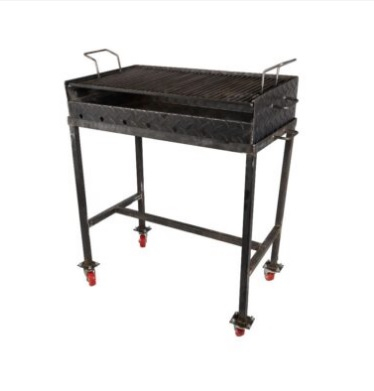 Grătare, Sobe și Accesorii - Gratar pe roti 70 x 42 x 85 cm cu tabla striata 3 mm