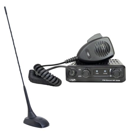 Statii radio & Detectoare radar - Kit Statie radio CB PNI Escort HP 2020 un singur canal 22 cu antena CB PNI Extra 48