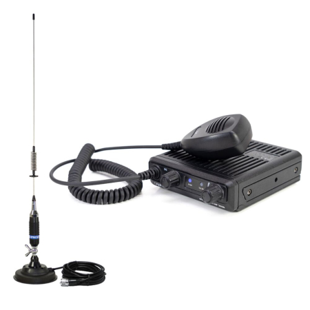 Statii radio & Detectoare radar - Kit Statie radio CB PNI Escort HP 2020 un singur canal 22 cu antena CB PNI S75 cu magnet