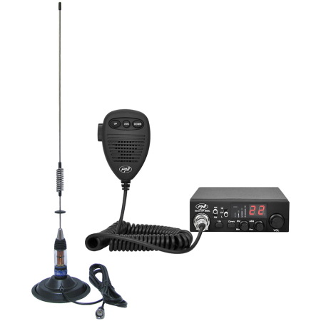 Statii radio & Detectoare radar - Kit Statie radio CB PNI ESCORT HP 8000L ASQ + Antena CB PNI ML70