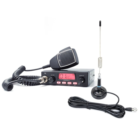 Statii radio & Detectoare radar - Kit Statie radio CB TTi TCB-550 EVO + Antena CB PNI ML29 cu magnet
