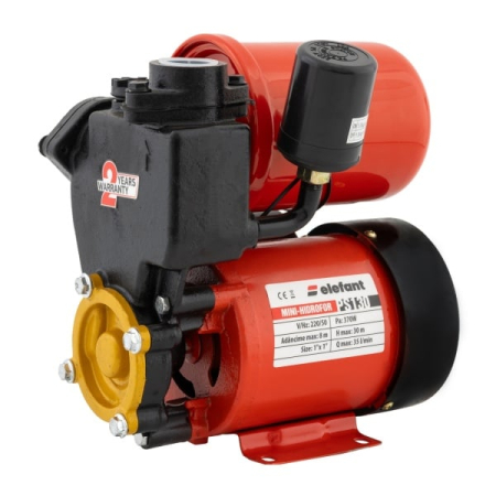 Mini hidrofoare - Mini hidrofor Elefant PS130, 370W, debit 40 l/min, inaltime refulare 40 m, turbina bronz