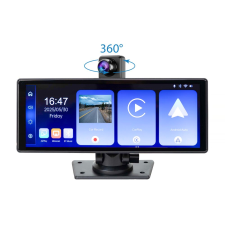 Monitor auto cu DVR PNI D1026 10.26 inch, wireless Carplay, navigatie, muzica, handsfree, bluetooth, FM transmitter [1]