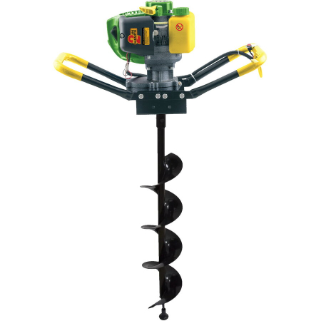 Motosape si motocultoare - Motoburghiu pe benzina PartnerPro PPE1500, motor 2T, 52 CC, 2 CP, 1.5 kW, 6500 rpm, include burghiu de 150 mm