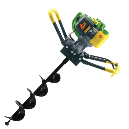 Motoburghiu pe benzina PartnerPro PPE1500, motor 2T, 52 CC, 2 CP, 1.5 kW, 6500 rpm, include burghiu de 150 mm [1]