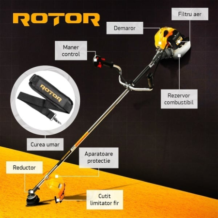 Motocoasa pe benzina R5500 ROTOR 4.7 CP , 5500 Watti [1]