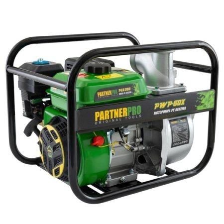 Motopompe - Pompă de apă pe benzină 3" PARTNERPRO PWP60X, 60 m³/h, 6.5 HP , MOTOR 4T