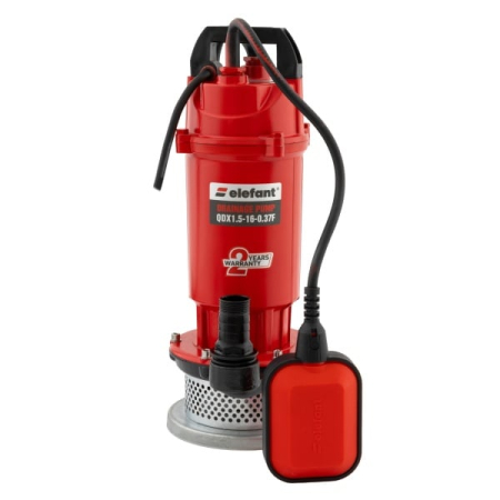 Pompe de Drenaj - Pompa de drenaj submersibila ELEFANT QDX1.5-16-0.37F cu plutitor, 370W, 50 l/min, inaltime refulare 16 m