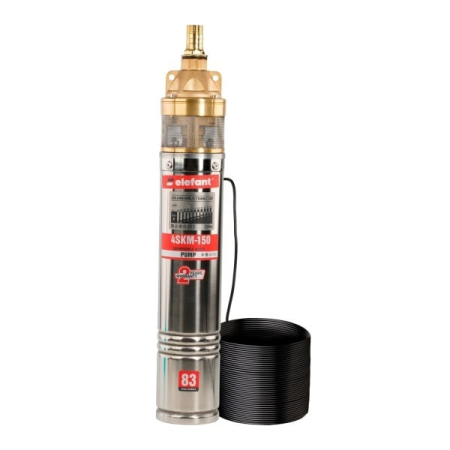 Pompe Submersibile pentru Apa Curata - Pompa submersibila Elefant 4SKM-150, 1300W, debit 50 l/min, inaltime refulare 79 m