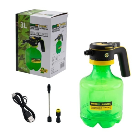 Pompe de Stropit cu Acumulator - Pulverizator pe acumulator 3L PARTNER PRO P-PA3L Ceață fină / Jet concentrat
