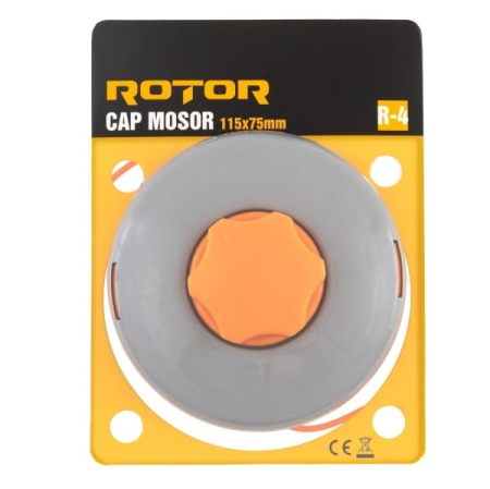 Motocoase - R-4 Cap mosor 115x75 mm cu fir 2.4 mm x 2 m ROTOR