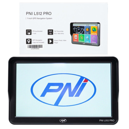 Sistem de navigatie GPS PNI L512 PRO cu parasolar, 7 inch, 800 MHz, 512MB DDR, 16GB memorie interna, FM transmitter [1]