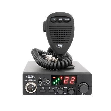 Statie radio CB PNI Escort HP 8000L cu ASQ reglabil, 12V, 4W, Lock, mufa de bricheta inclusa [1]
