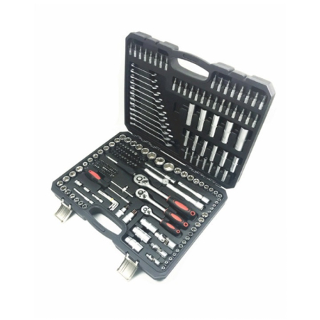 Trusa de scule 216 piese, Chrome Vanadium, Negru [1]