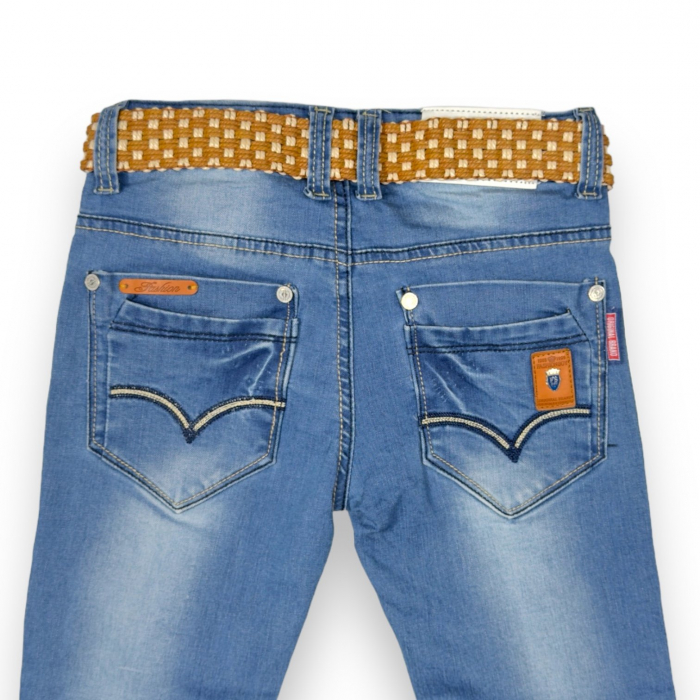Pantaloni denim premium blugi pentru baieti 4-12 ANI [1]